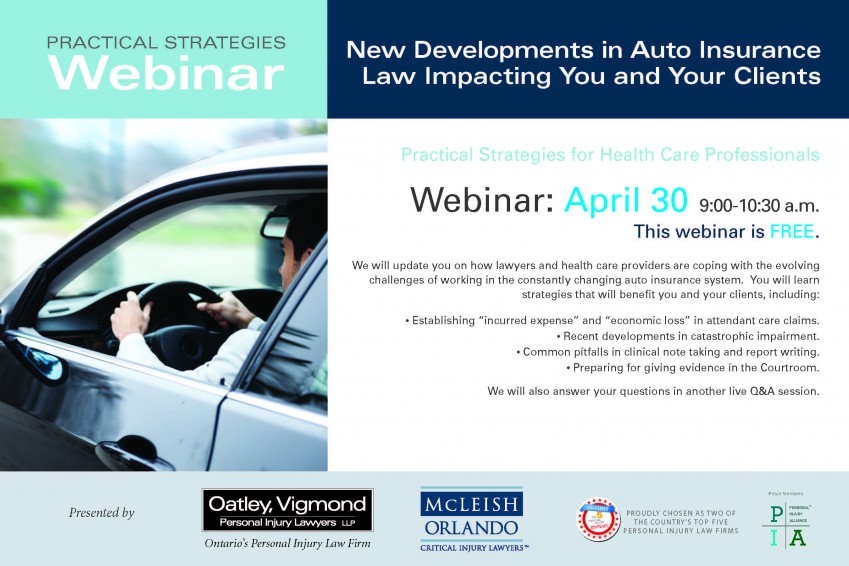 Practical Strategies Webinar: New Developments in Auto Insurance Law Impacting You and Your Clients