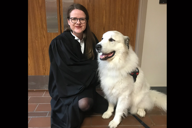 Ruff Justice: Therapy Dog Stands By Client at Civil Jury Trial