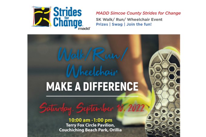 MADD Strides For Change 5K Walk / Run / Wheelchair Event