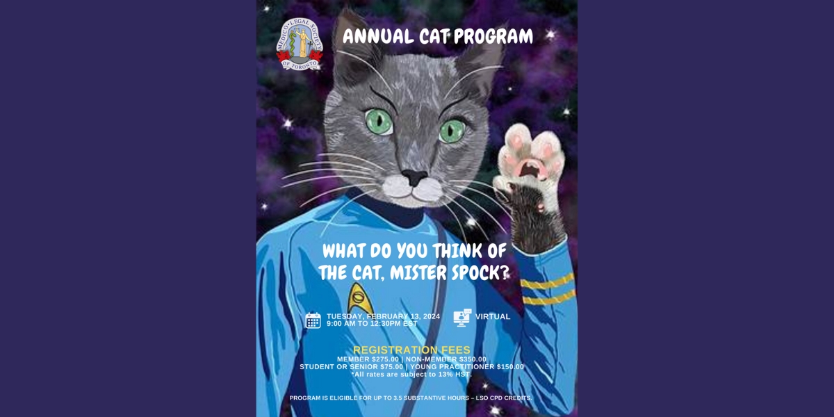 Medico-Legal Society of Toronto (MLST) Annual CAT Program 2024