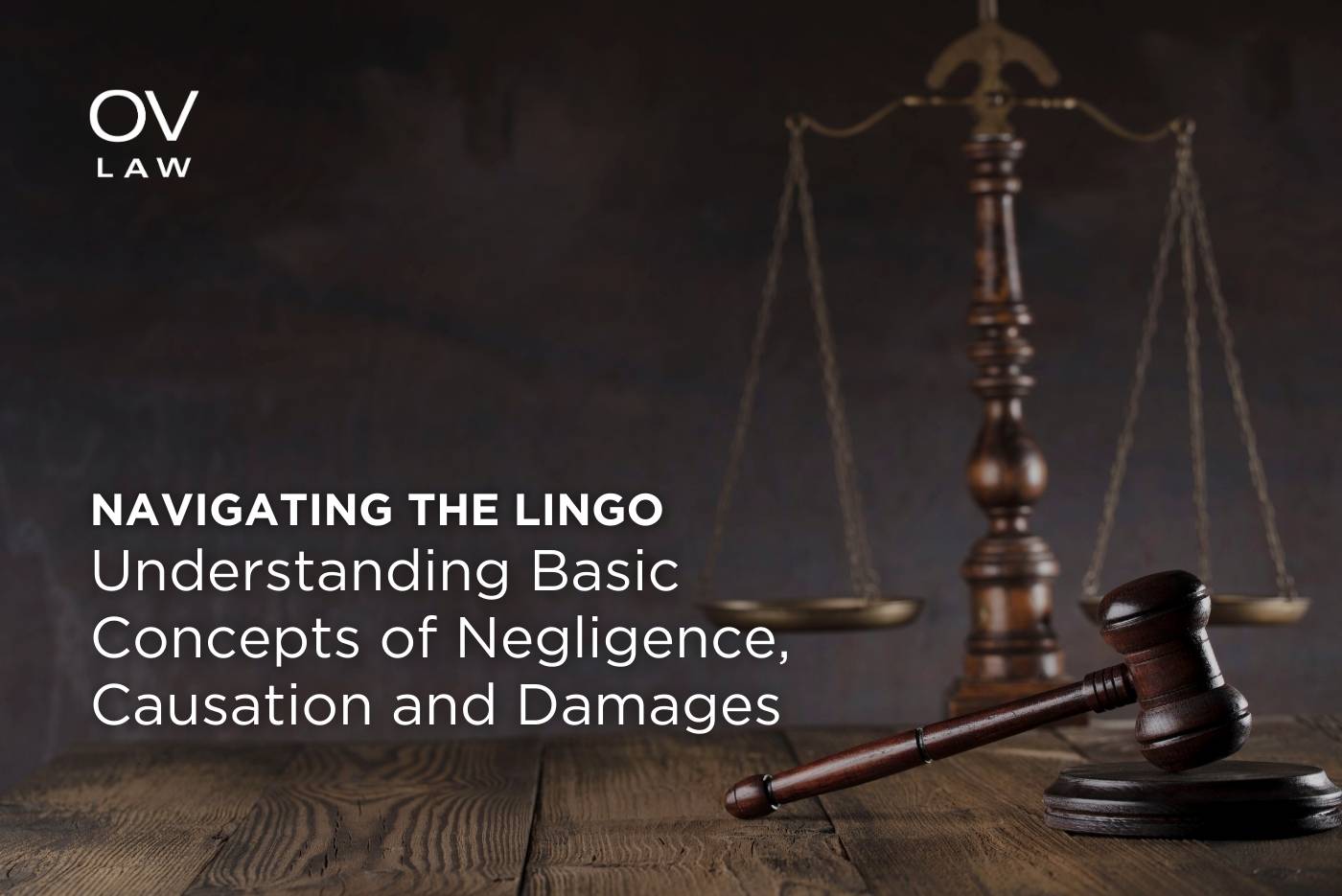 Navigating the Lingo – Understanding Basic Concepts of Negligence, Causation and Damages