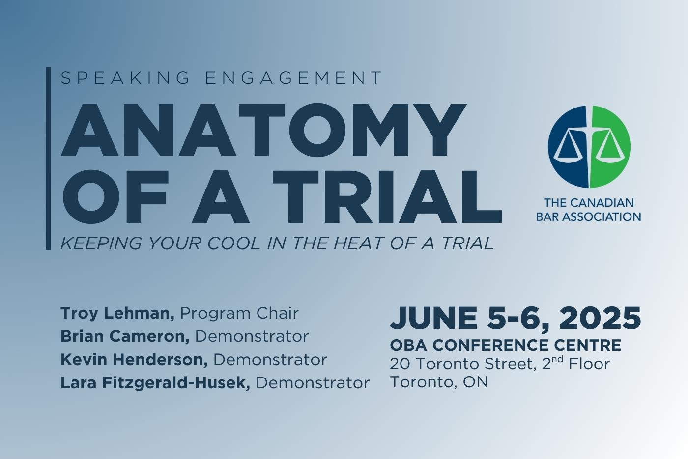 Oatley Vigmond Lawyers Share Trial Expertise at OBA 2025